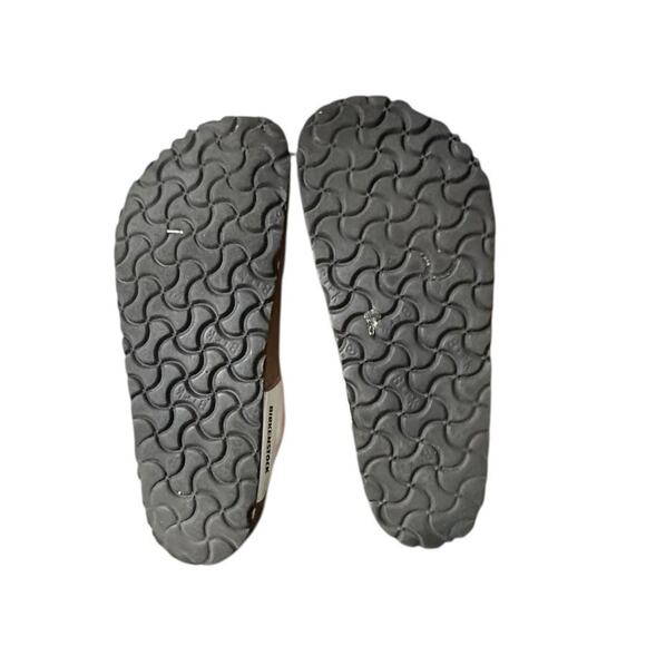 Birkenstock Gizeh Thong Sandal White Patent Leather Sz 39 US Ladies 8.5 Mens 6.5 - Picture 5 of 6